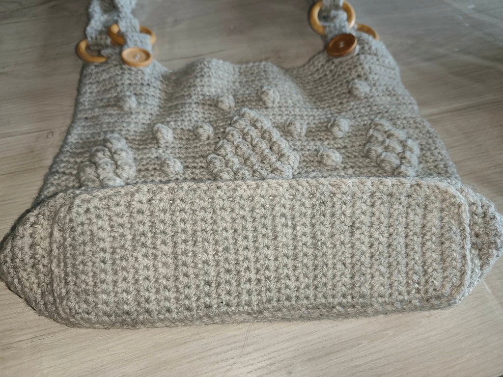 👜 Sac au crochet point popcorn