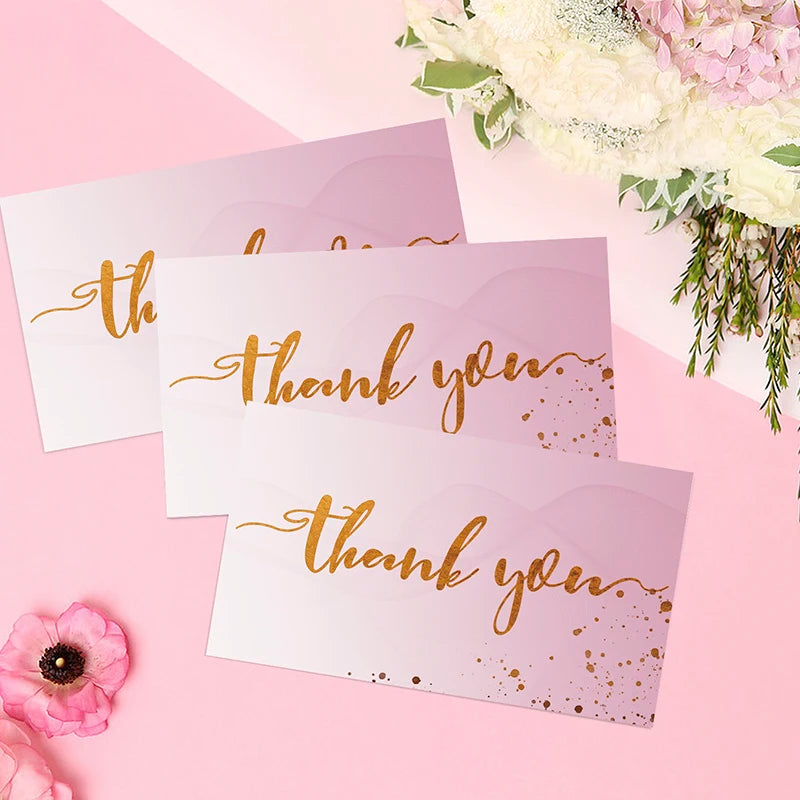 💌 Cartes "Merci pour votre commande" – 50 pièces