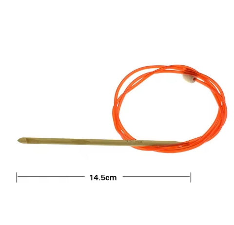 🌿 Set de 12 Crochets Tunisien avec Câble