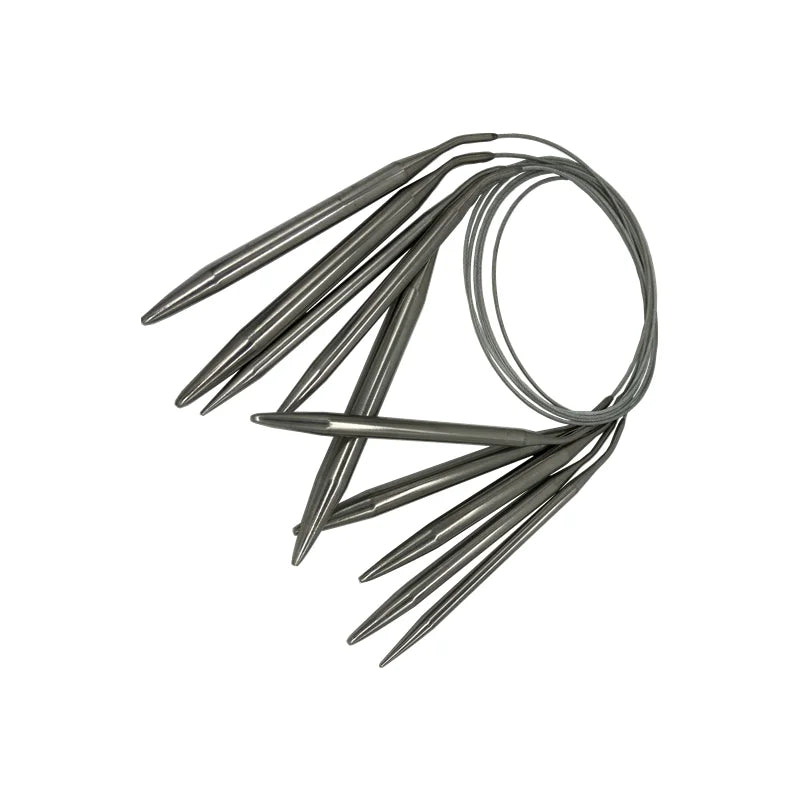 🧶 Aiguilles Circulaires en Acier Inox