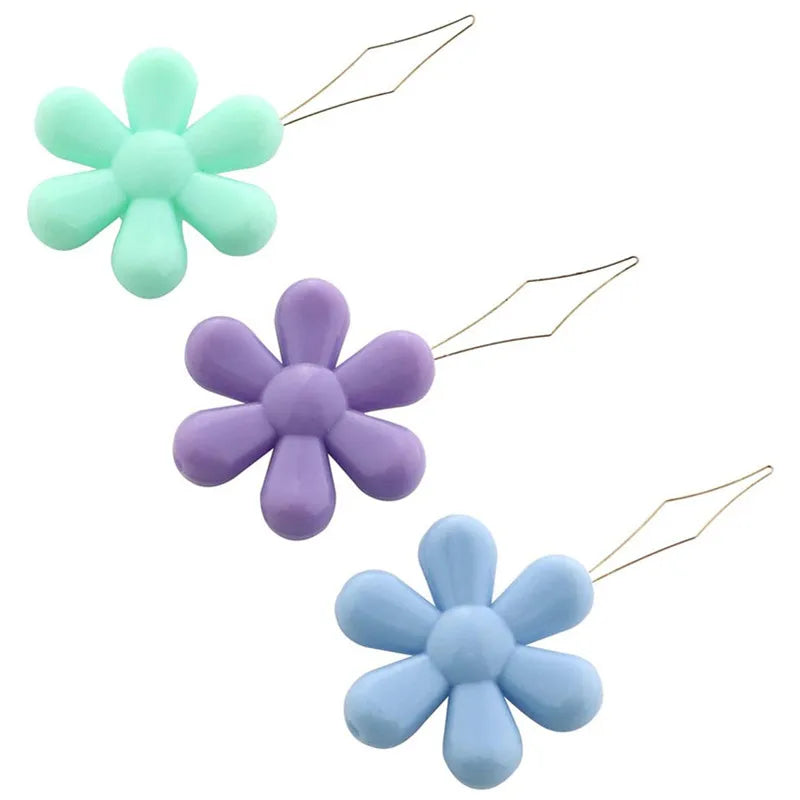 🌸 Lot de 10/20 Passe-Fils Faciles en Forme de Fleur 🧵