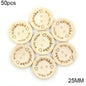 🪵 Lot de 50 Boutons Bois "Handmade With Love"