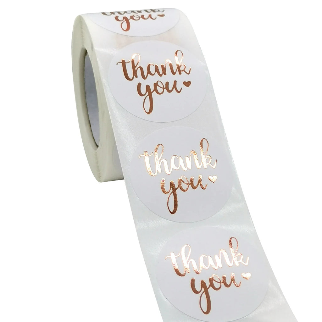💙 Stickers “Thank You” – 50 à 500 pcs