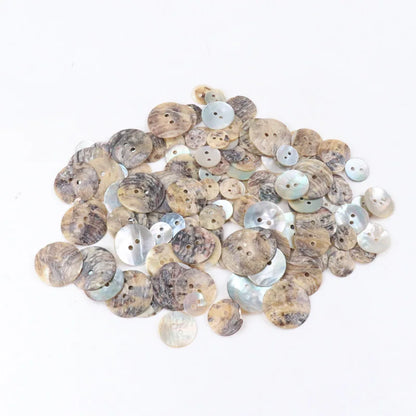 🐚 Lot de 50 Boutons en Nacre Naturelle