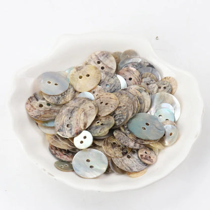 🐚 Lot de 50 Boutons en Nacre Naturelle