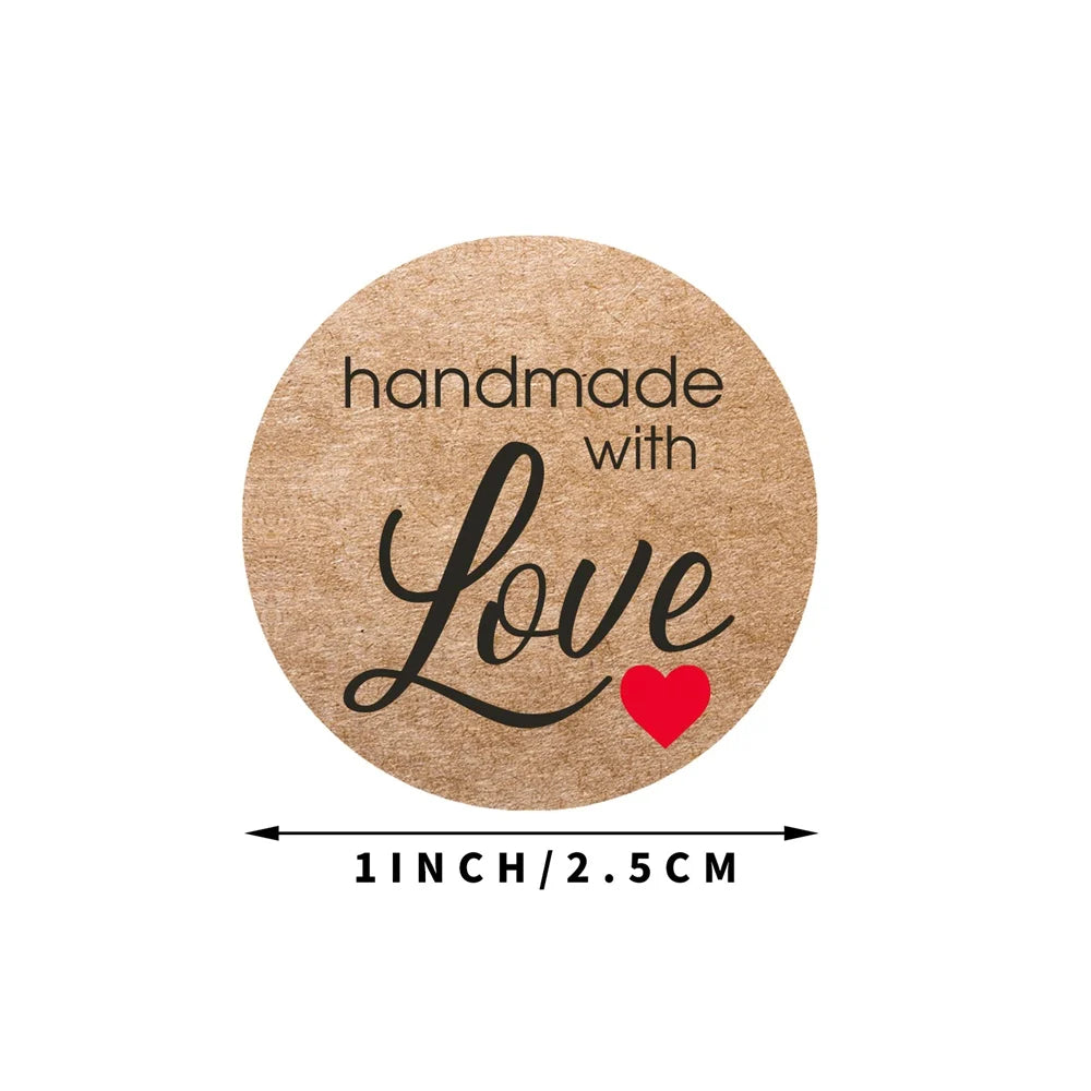 🧡 Stickers "Handmade With Love"
