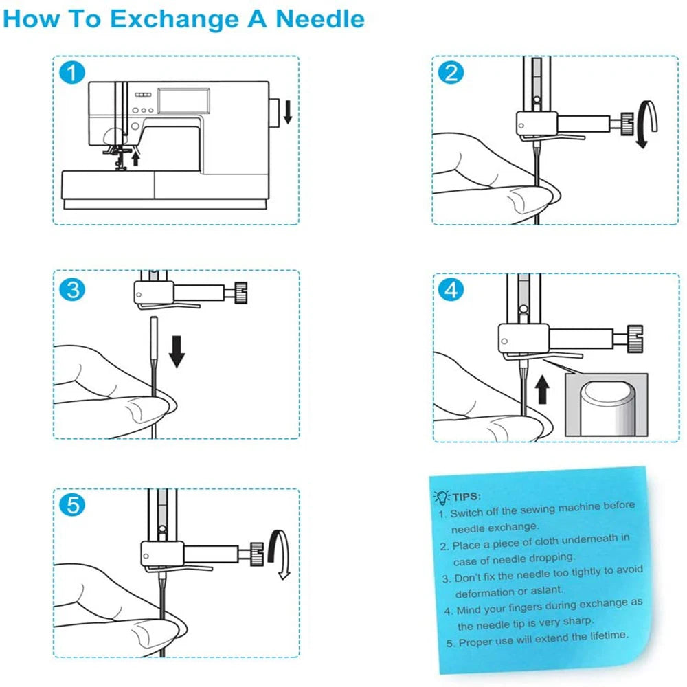 🪡 Lot de 20 Aiguilles Machine à Coudre