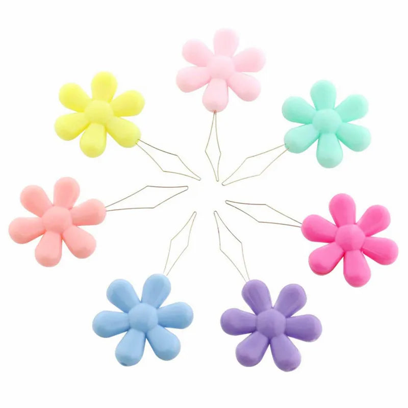 🌸 Lot de 10/20 Passe-Fils Faciles en Forme de Fleur 🧵