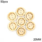 🪵 Lot de 50 Boutons Bois "Handmade With Love"