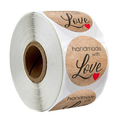 🧡 Stickers "Handmade With Love"