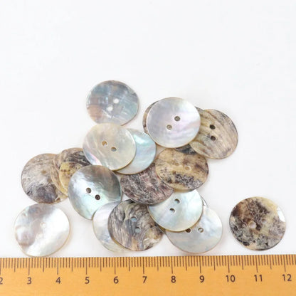 🐚 Lot de 50 Boutons en Nacre Naturelle