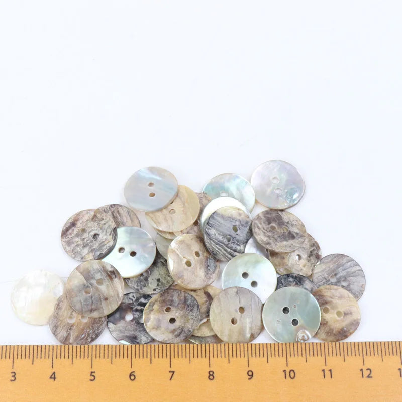 🐚 Lot de 50 Boutons en Nacre Naturelle