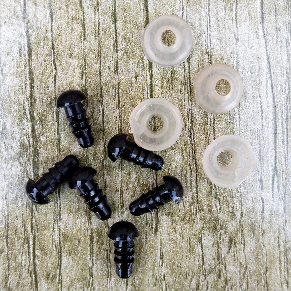 👁️ Lot de 100 Yeux de Sécurité en Plastique