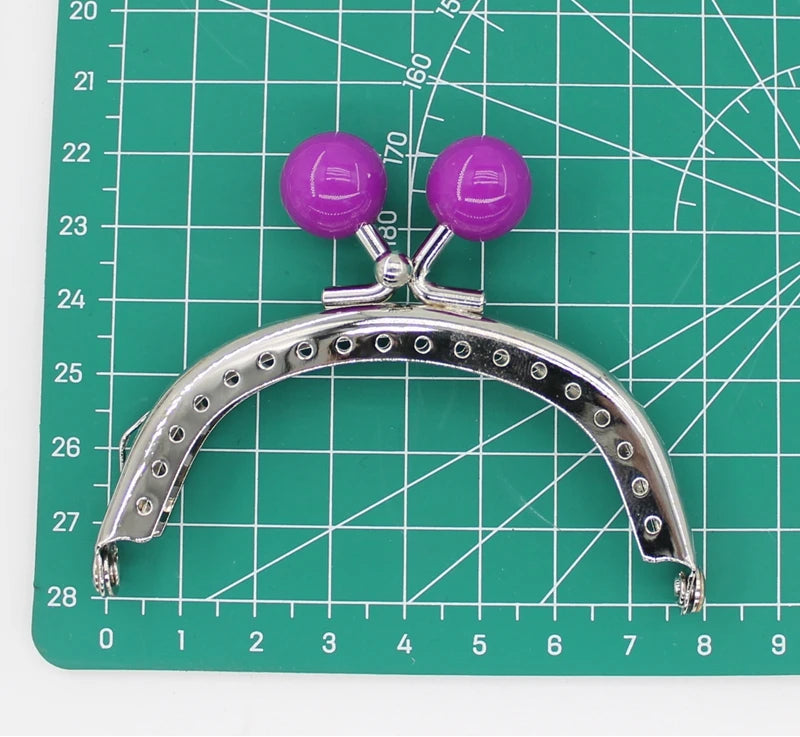 🧡 Fermoir Métal Argenté 8CM