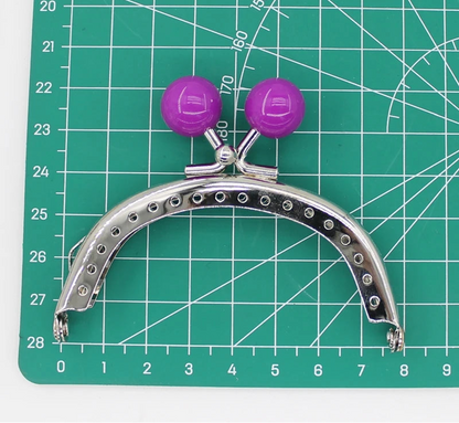 🧡 Fermoir Métal Argenté 8CM