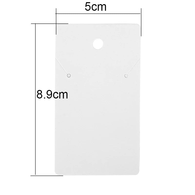 📦 50pcs Cartes Présentoirs Bijoux