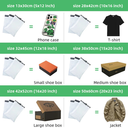 📦 Lot de 10 à 50 Sacs d’Expédition Blancs