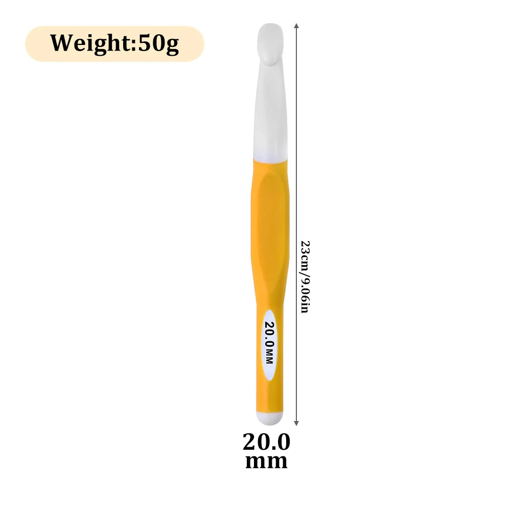 🧶 Crochets Ergonomiques Multicolores – 6 à 20 mm ✨