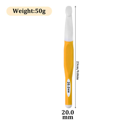 🧶 Crochets Ergonomiques Multicolores – 6 à 20 mm ✨