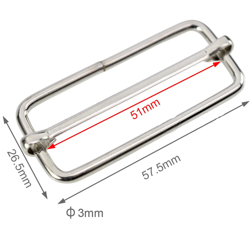 🎯 Lot de 10 Boucles Coulissantes Métal