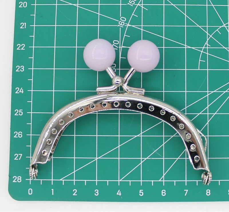 🧡 Fermoir Métal Argenté 8CM