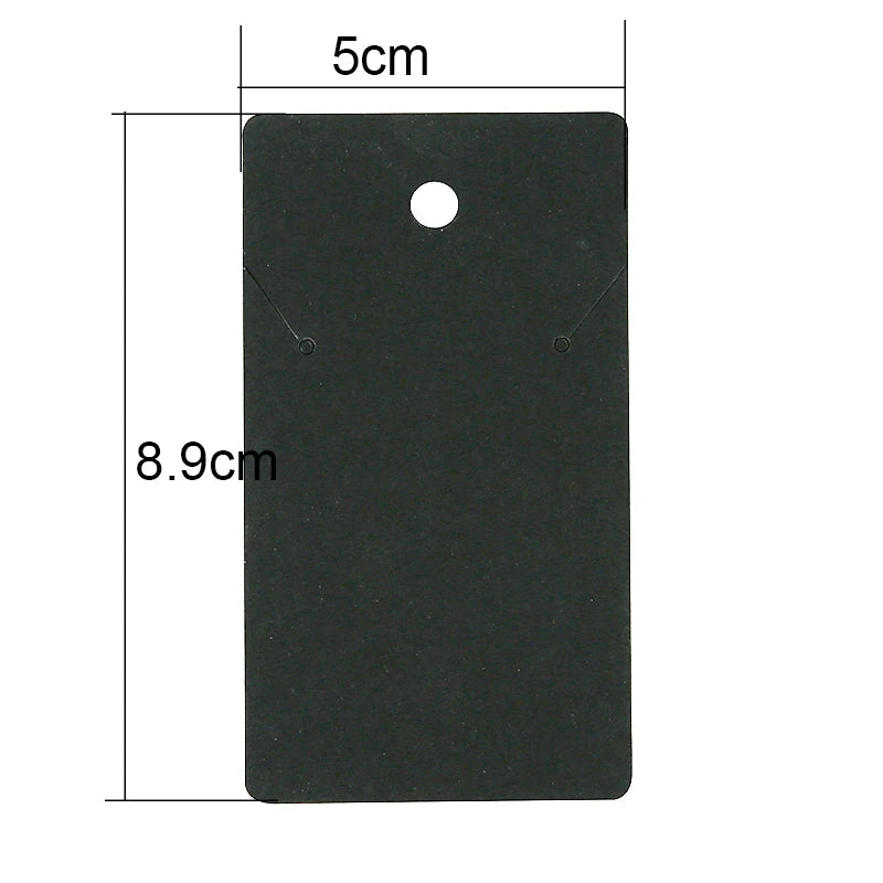 📦 50pcs Cartes Présentoirs Bijoux