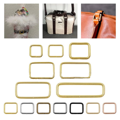 🔲 Boucles Métal Rectangulaires