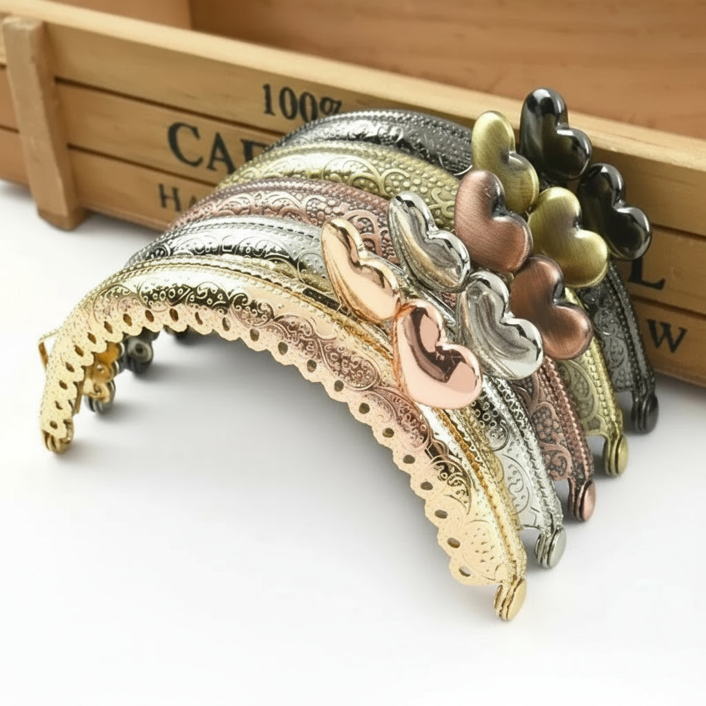 👛 Fermoir Métal Embossé 8,5 cm