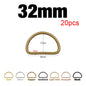 🔗 Lot de 20 Boucles Métalliques en D