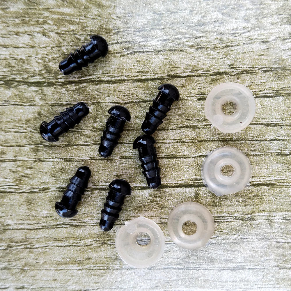 👁️ Lot de 100 Yeux de Sécurité en Plastique