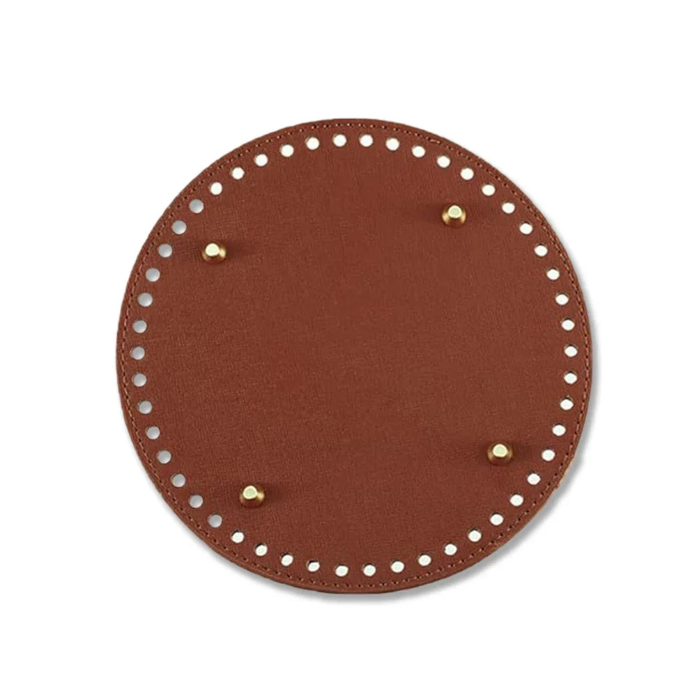 👜 Base Ronde en Cuir PU pour Fond de Sac