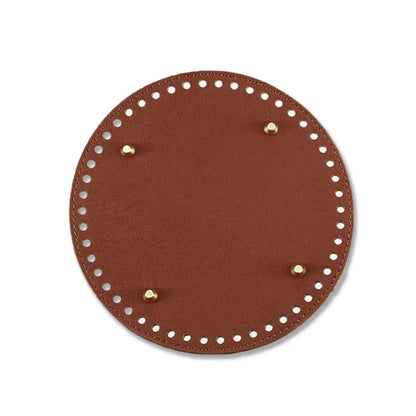 👜 1-4 Pcs Base Ronde en Cuir PU pour Fond de Sac