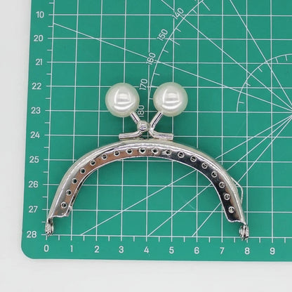 🧡 Fermoir Métal Argenté 8CM