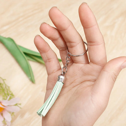 🔑 20 à 100pcs Anneaux Porte-Clés Métal