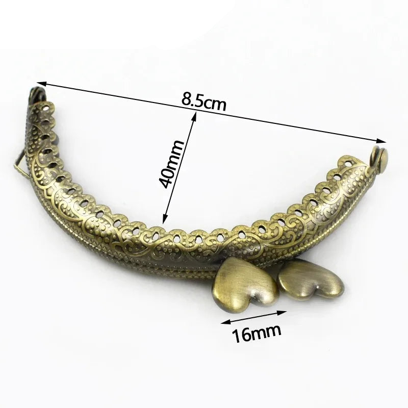 👛 Fermoir Métal Embossé 8,5 cm