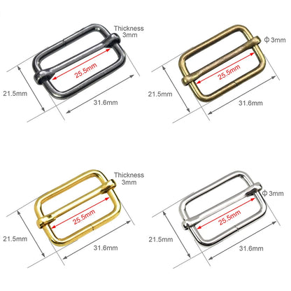 🎯 Lot de 10 Boucles Coulissantes Métal