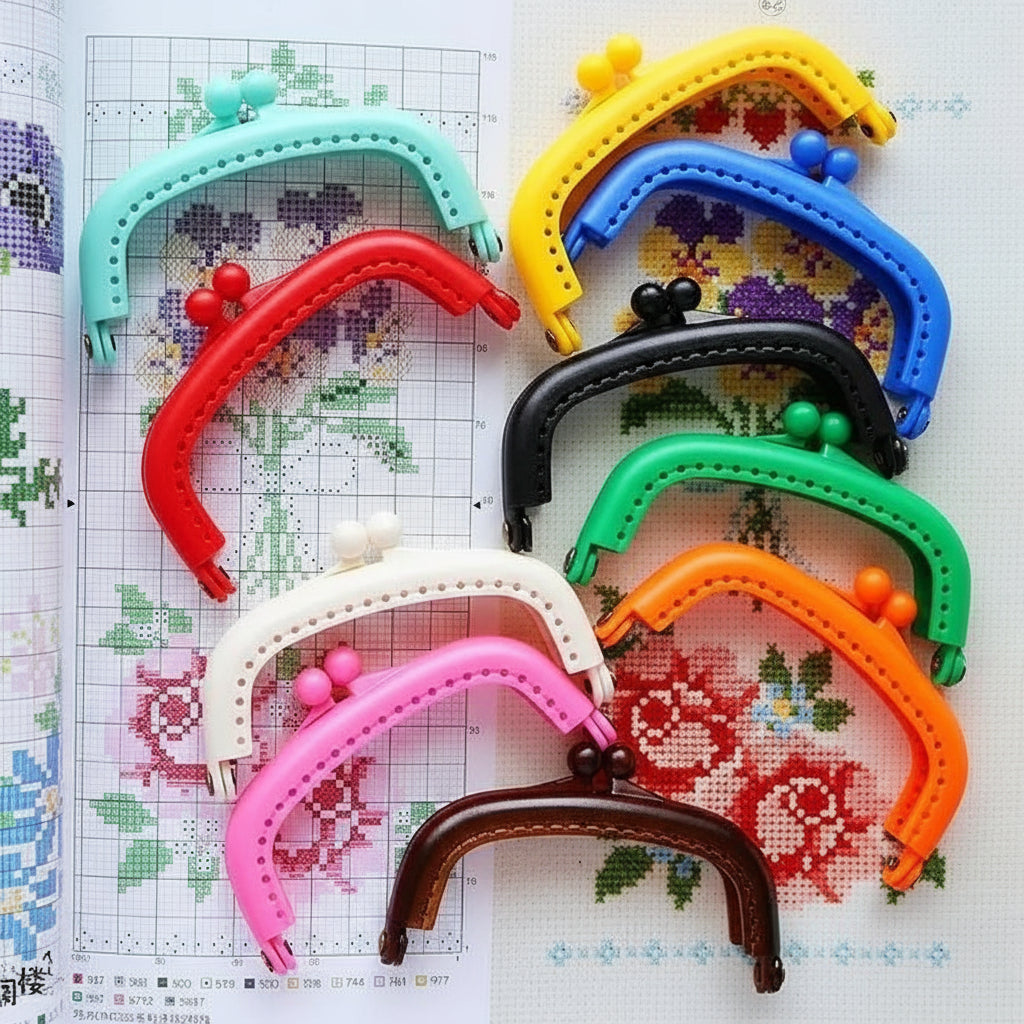 👜 Lot de 10 Fermoirs Arcs 8,5 cm