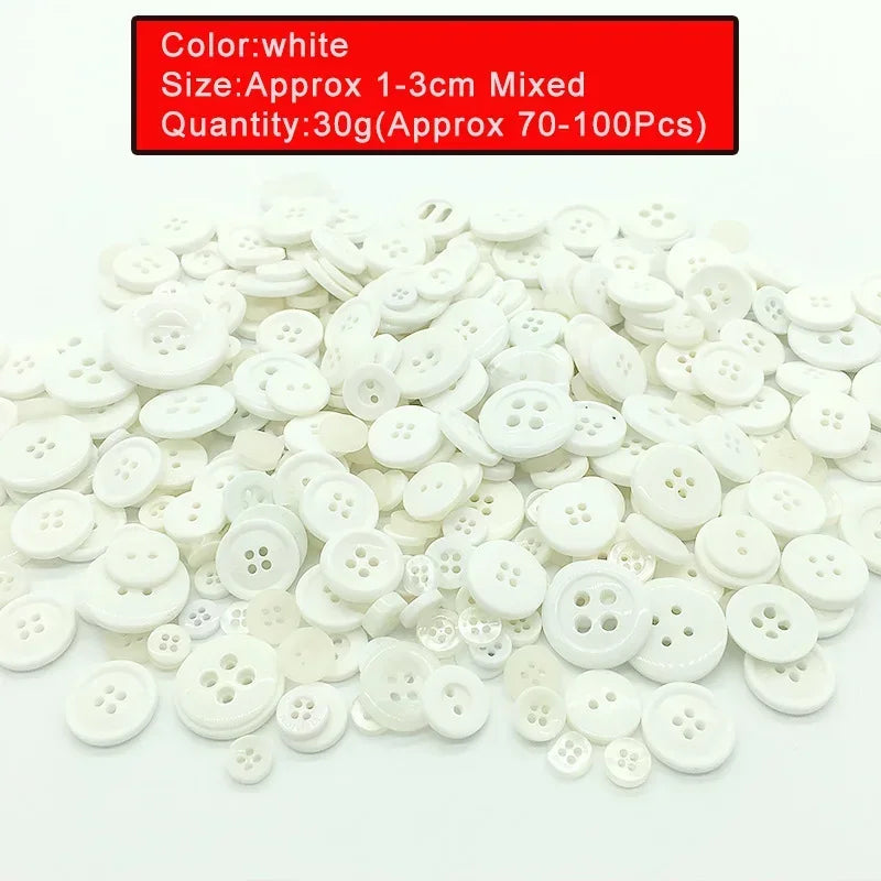 🎨 Lot de 70 à 100 Boutons Ronds Colorés