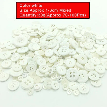 🎨 Lot de 70 à 100 Boutons Ronds Colorés