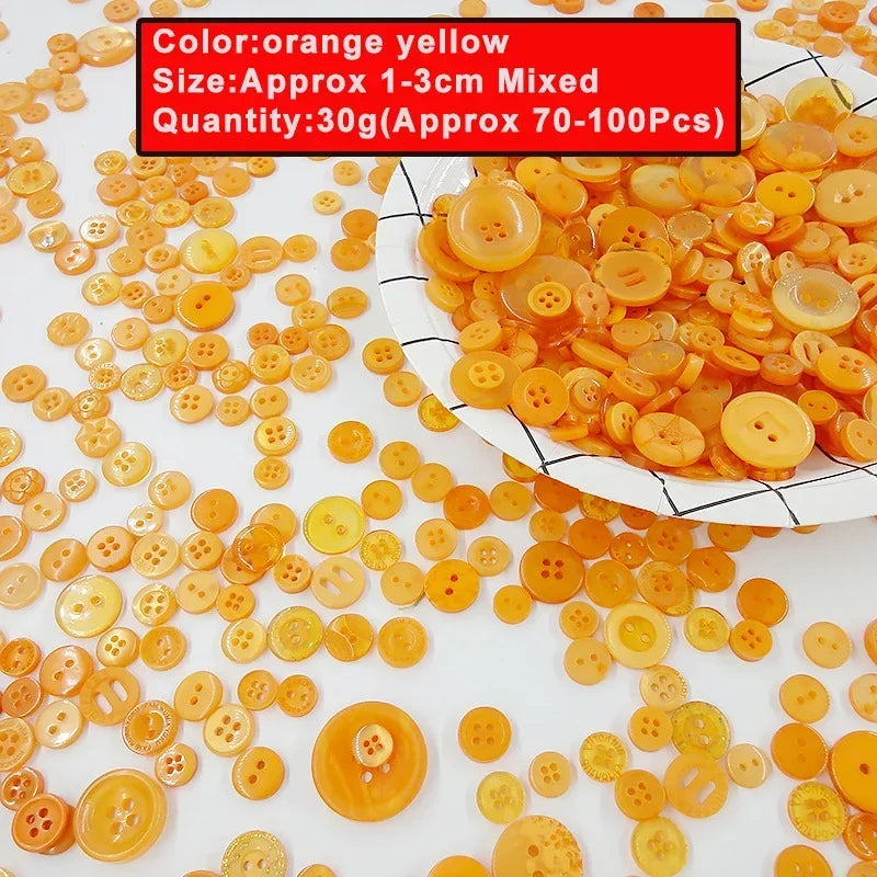 🎨 Lot de 70 à 100 Boutons Ronds Colorés