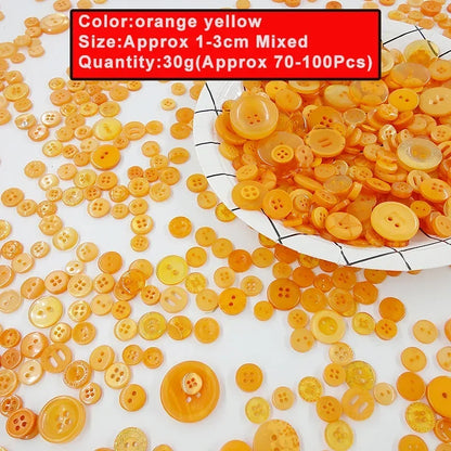 🎨 Lot de 70 à 100 Boutons Ronds Colorés