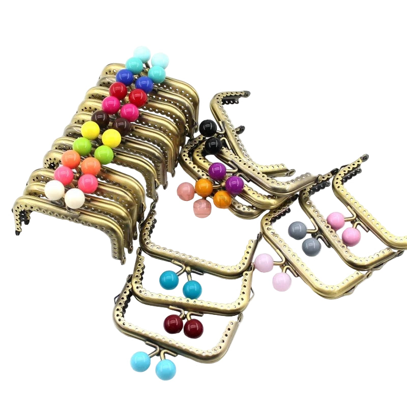 👜 Fermoir Métallique Carré 8,5 cm