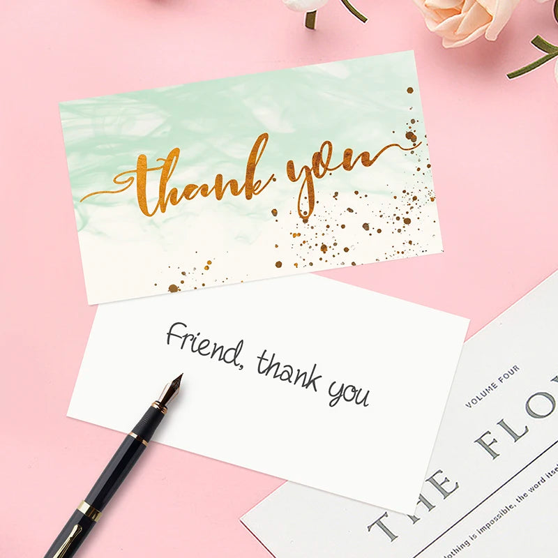 💌 Cartes "Merci pour votre commande" – 50 pièces