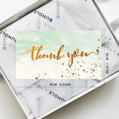 💌 Cartes "Merci pour votre commande" – 50 pièces