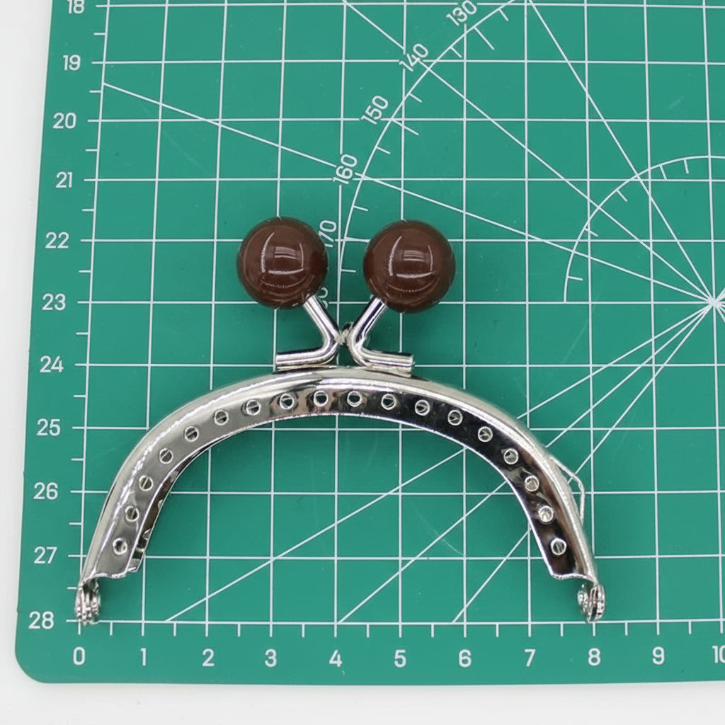 🧡 Fermoir Métal Argenté 8CM