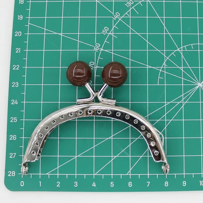 🧡 Fermoir Métal Argenté 8CM