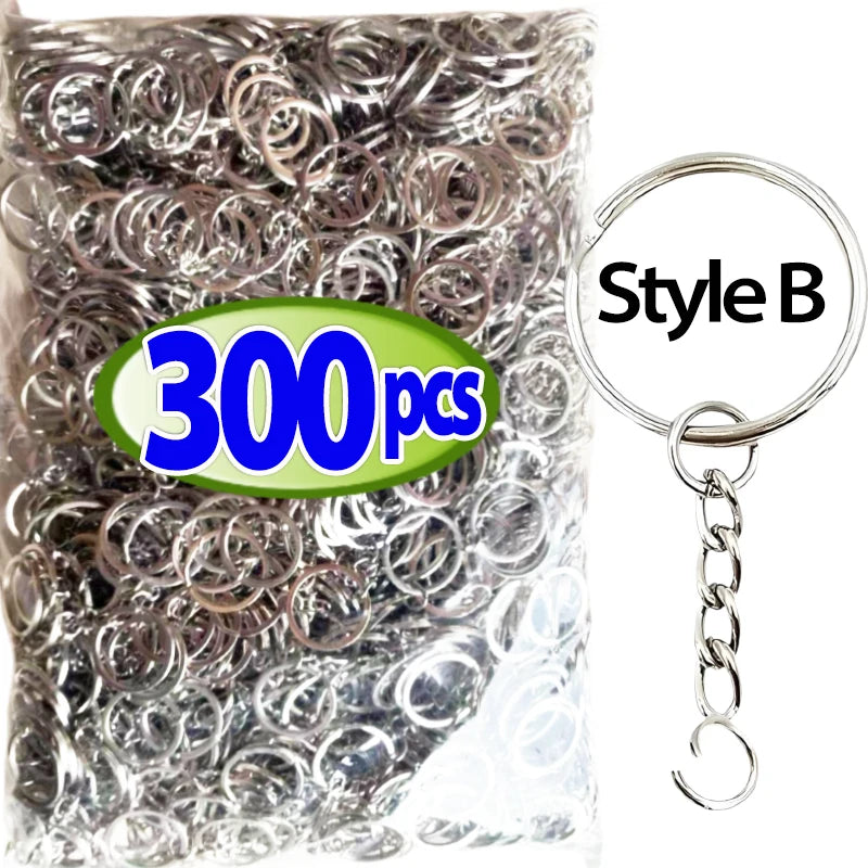 🔗 50 à 500pcs Anneaux Porte-Clés