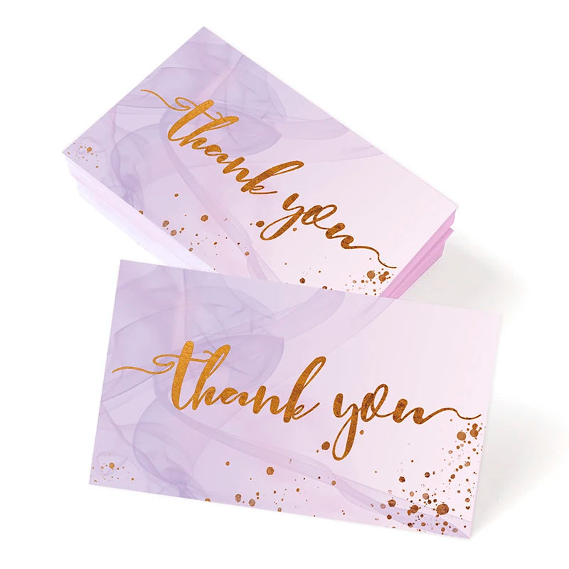 💌 Cartes "Merci pour votre commande" – 50 pièces