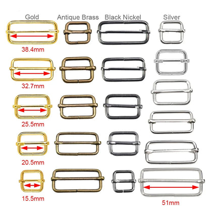 🎯 Lot de 10 Boucles Coulissantes Métal