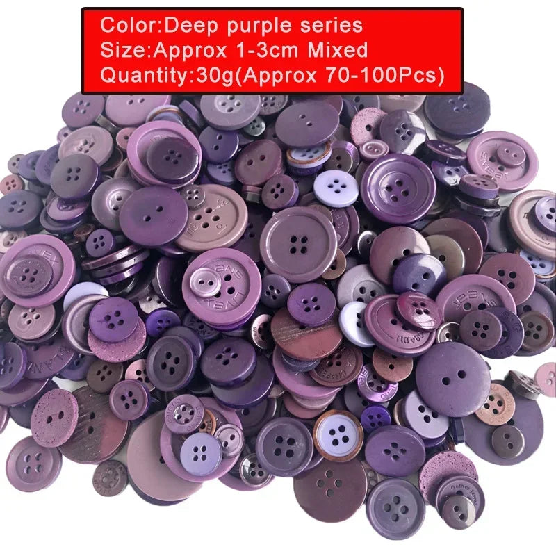 🎨 Lot de 70 à 100 Boutons Ronds Colorés